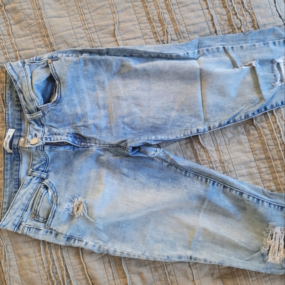 Distressed denim